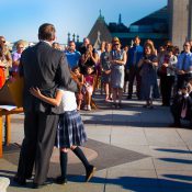 Speaker of the House John Boehner with Ms. Paula scholarship award recepient. Washington, DC.